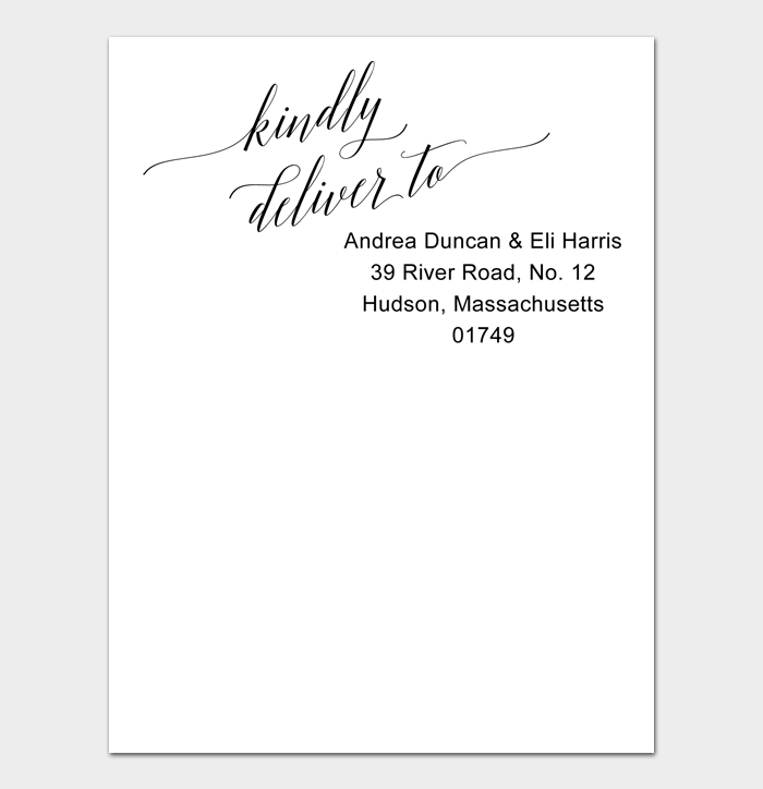 20 Free Envelope Address Template (Word PDF)
