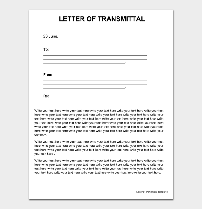Letter of Transmittal #03