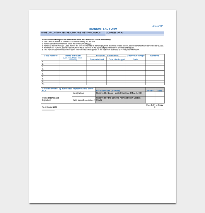 Letter of Transmittal #06