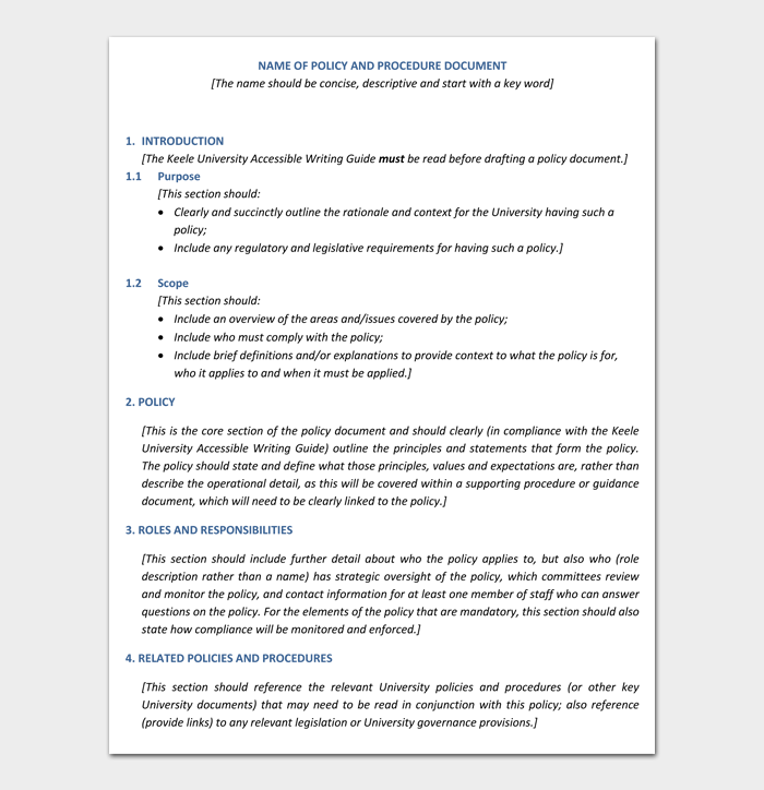 20 FREE Policy and Procedure Templates (with Manuals) - Word | PDF