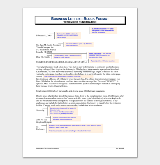 Block Letter Format: Full, Modified & Semi-Block (with Samples)