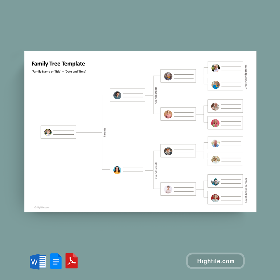 Blank Family Tree Template