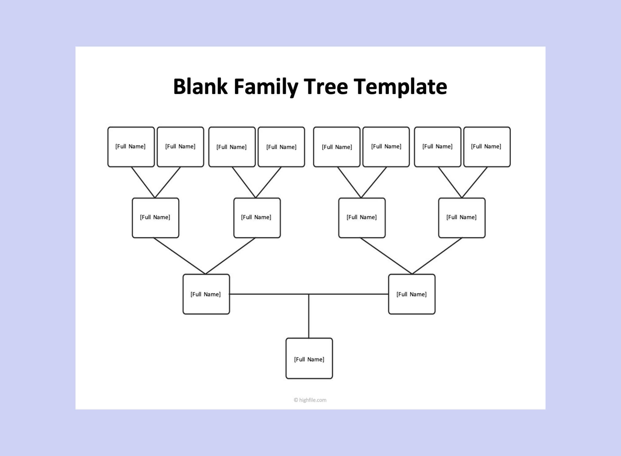 Free Family Tree Templates (Word Excel and PDF)