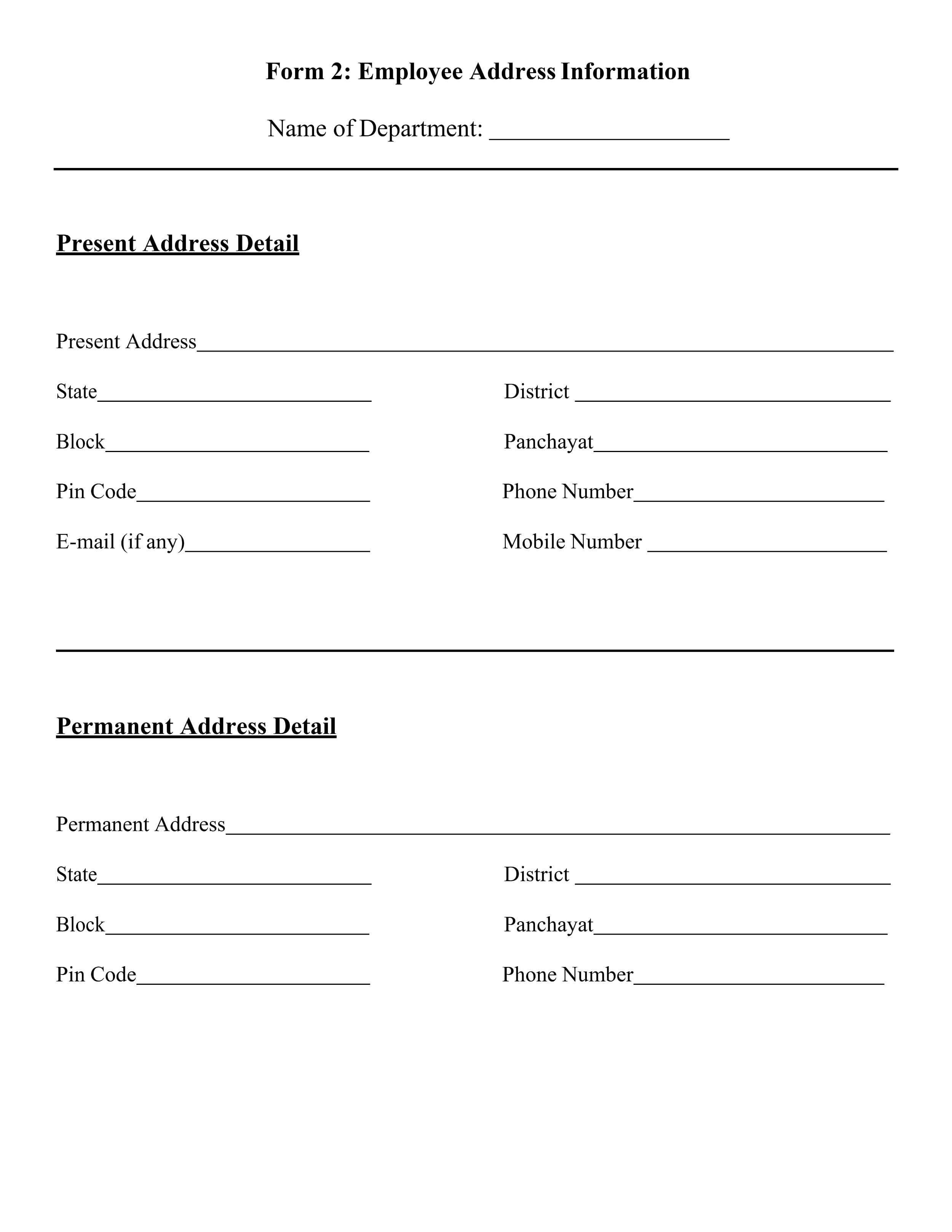 Employee Information Form 05 - Word - Page 02