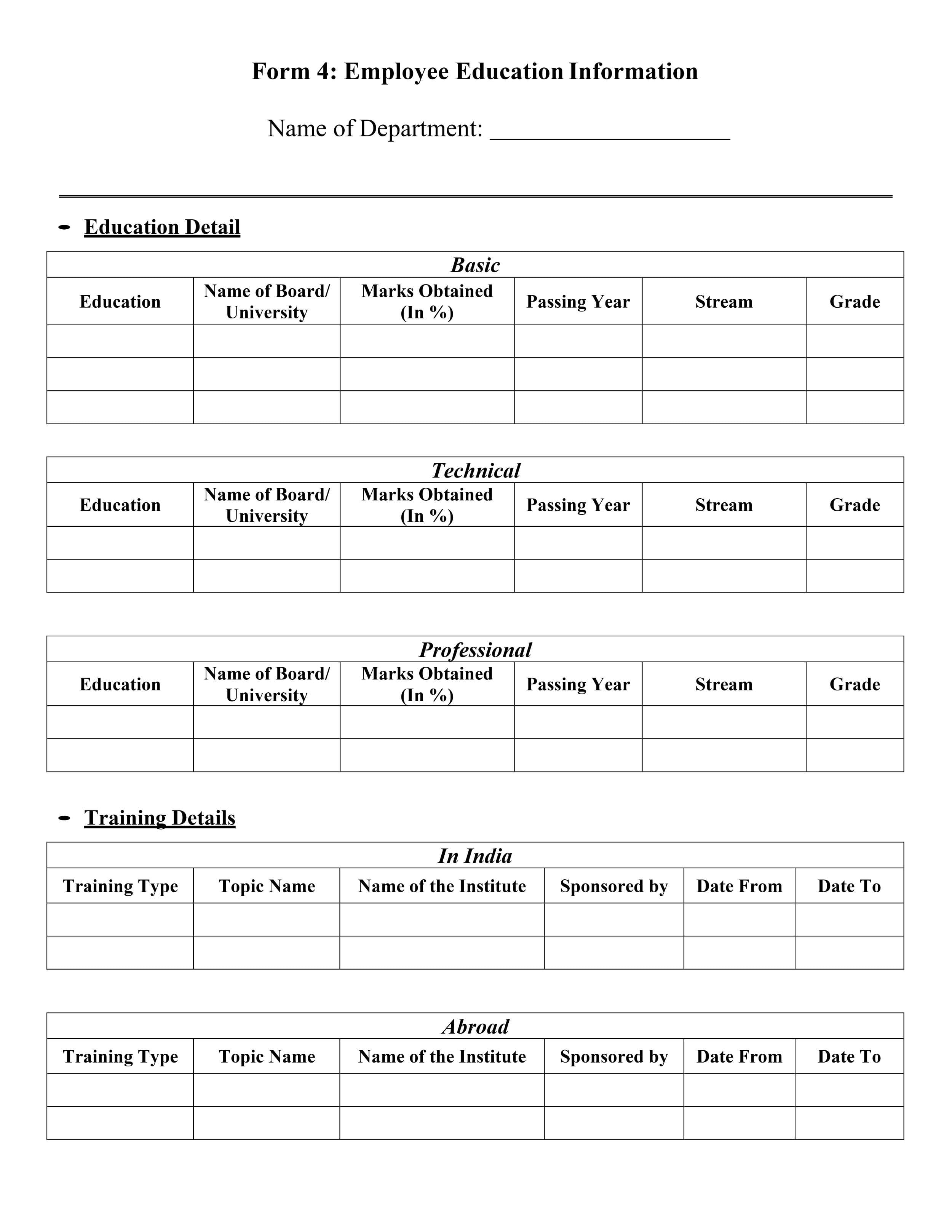 Employee Information Form 05 - Word - Page 04