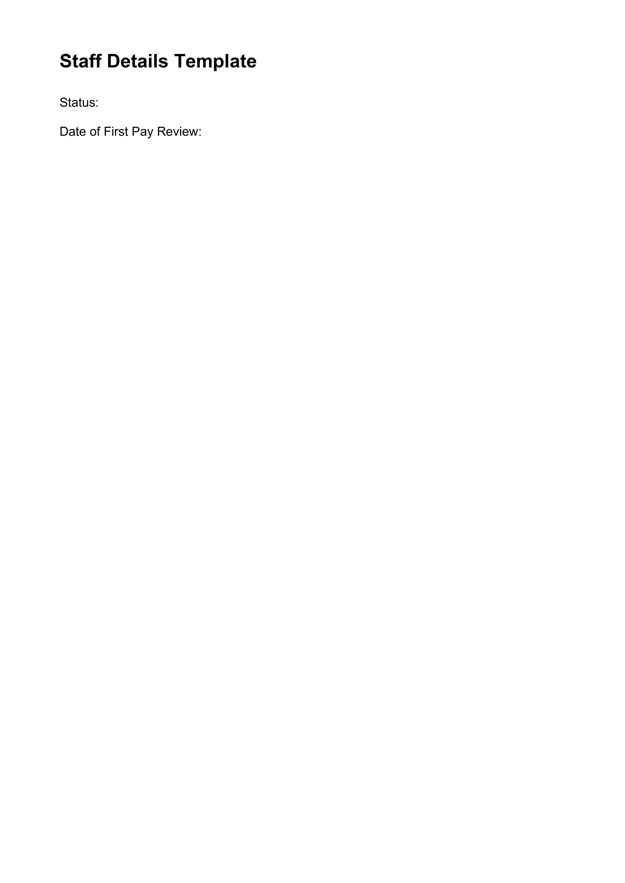 Staff Details Template - Word - Page 04